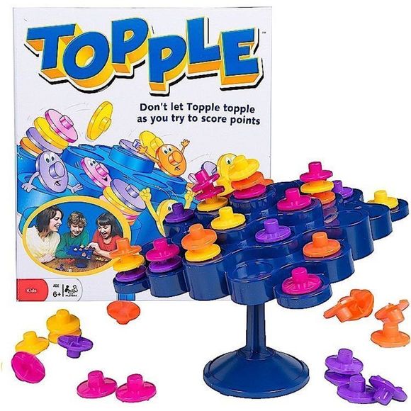 Original Topple Board Game by Pressman - Picture 2 of 3